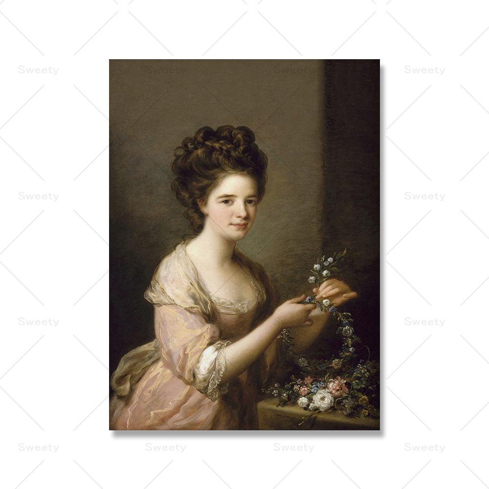 

Женский портрет, винтажный настенный художественный галерейный принт, постер, женский викторианский холст, абстрактные картины для декора гостиной 21x30cm No Frame