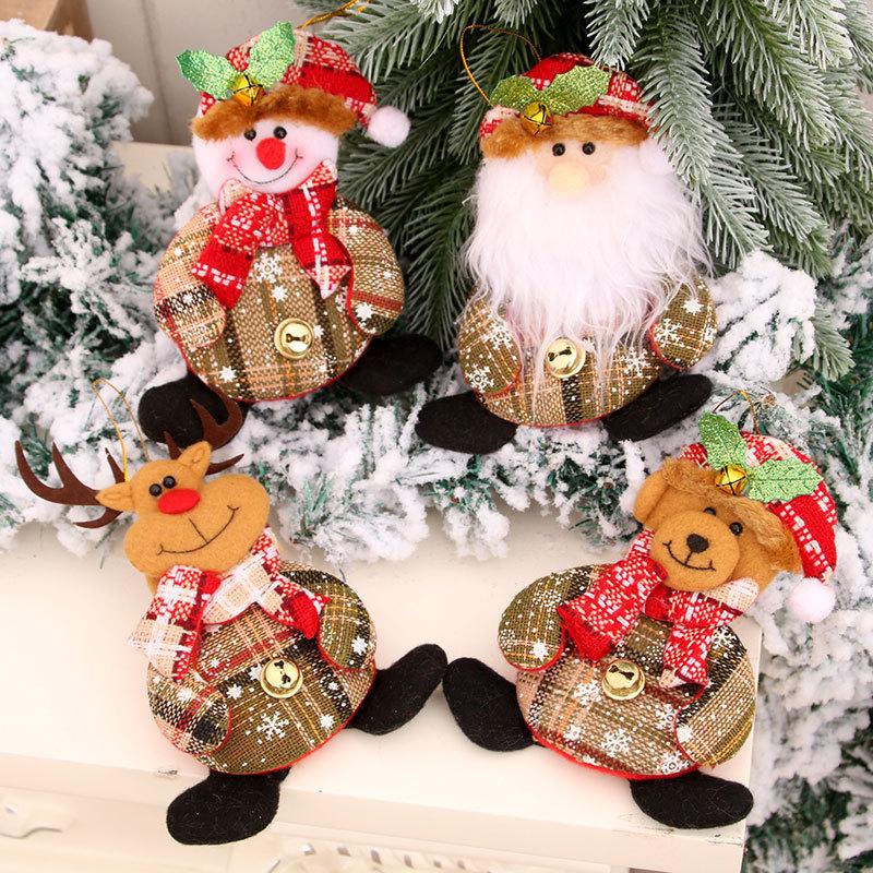 Christmas Bells Small Pendant Christmas Foot Small Fabric Decoration Supplies Christmas Tree Pendant Small Gift