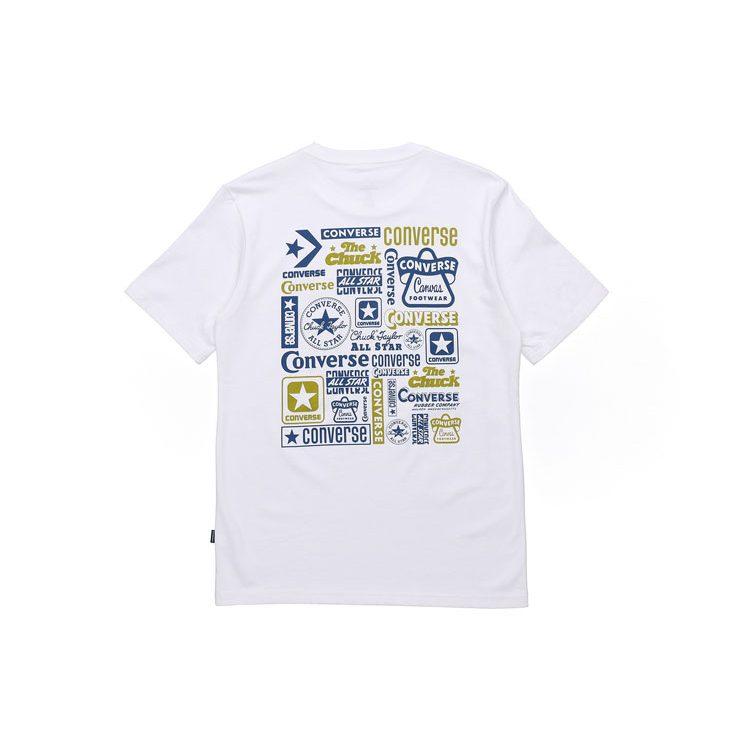 Converse Set In Sleeve T Shirt Men's White 10018868-A01