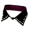 Metal Studded False Collar for Women Girl Detachable Collar Lapel Blouse Top Clothing Accessory Casual Decorative Collar