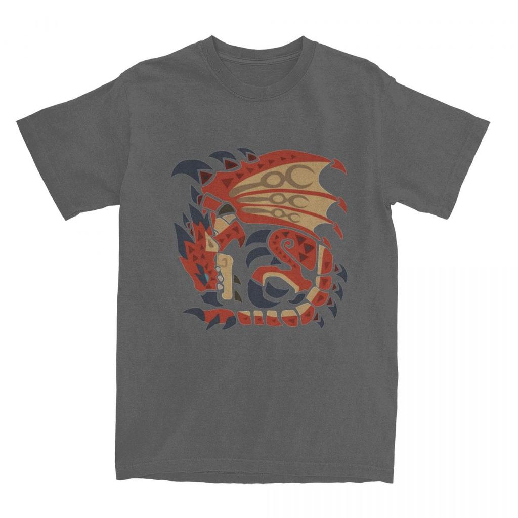 Monster Hunter T-Shirt Summer Rathalos Aesthetic T-Shirts 100 Cotton Fashion Tee Shirt For Men Short-Sleeved Custom DIY Clothes
