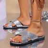 2024 Summer New Women's Flat Shoes Fashion Casual Versatile Popular Slippers Women 36-43