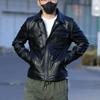 Cowhide print leather jacket for men, trendy and stylish, British style new vintage lapel casual biker leather jacket, windproof