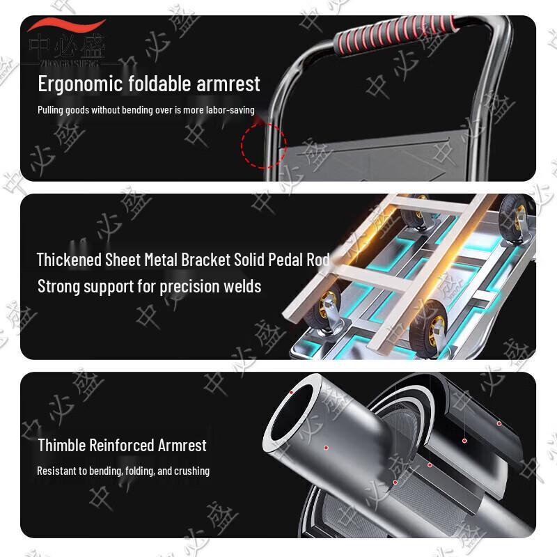 Heavy-Duty Folding Flatbed Hand Truck