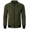 Sudadera con cremallera para hombre, de manga larga, informal, de moda, con cremallera