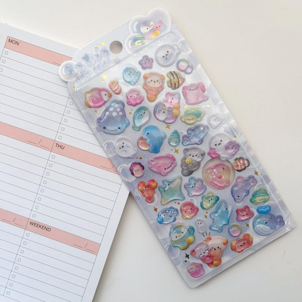 Shiny Crystal Decorative Stickers Featuring Cute Animal And Flower Designs Suitable For Phone Cases And Laptop Stickers