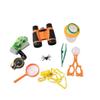 Children's Outdoor Adventure Toy Set Handheld Magnifying Glass Insect Observation Box Binoculars Observer Cup 8PCS