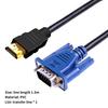 1.5m HDMI-compatible To VGA Cable Anti-interference High Clarity HDMI-compatible Male To VGA