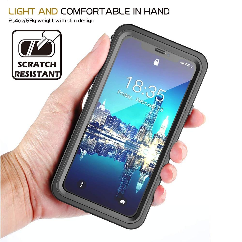 IP68 Waterproof Phone Case for iPhone 16e 15 14 13 12 11 Pro XS MAX XR 7 8 Plus Diving Rugged Clear Back Cover Screen Protector