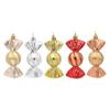 Christmas Electroplated Candy Gift Box and Ornament Set, Colorful 5-Piece Collection
