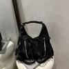 Retro Backpack Soft Leather Tote Bag Bow New Trendy Fashion Casual Large Capacity Shoulder Bag