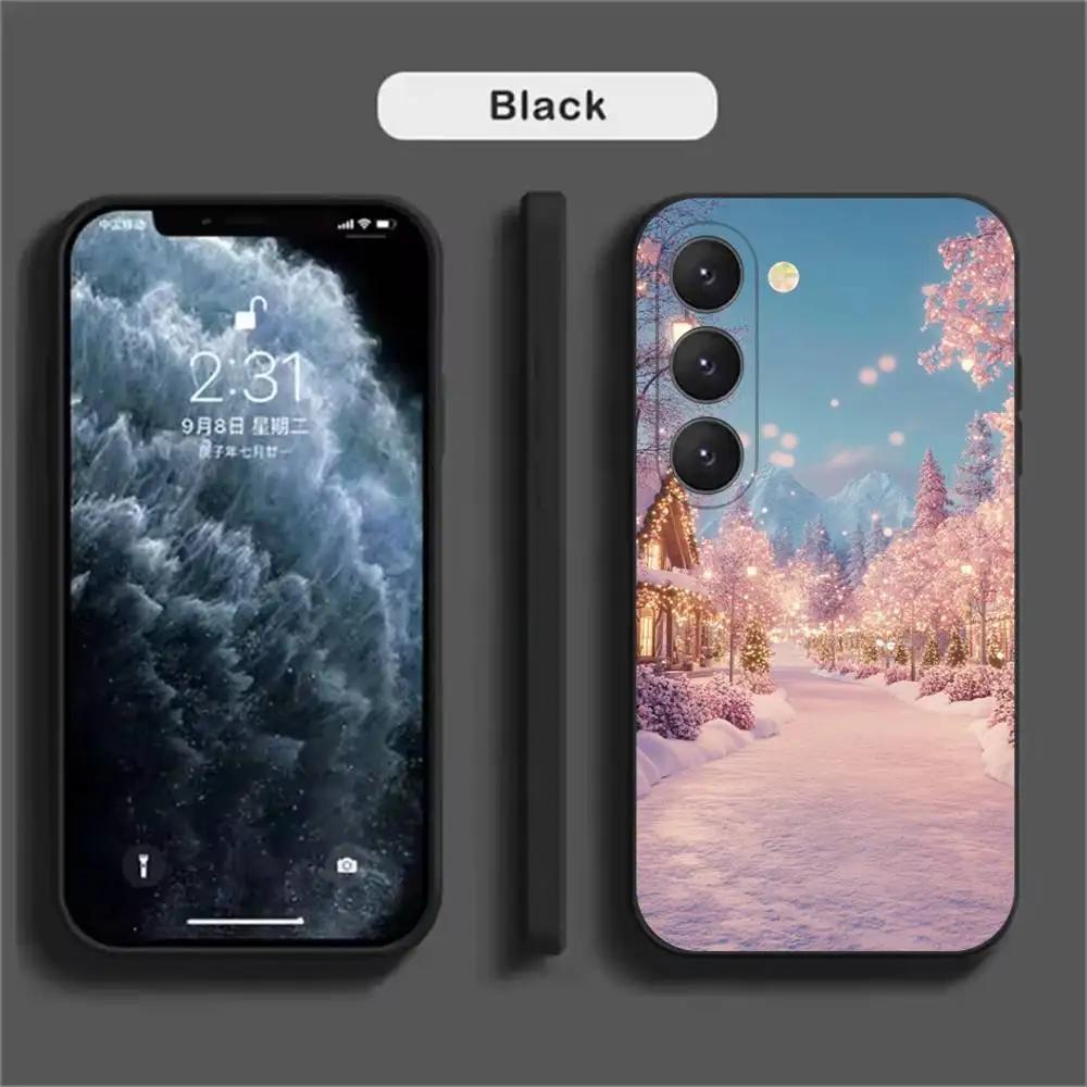 Cute Winter Snow Phone Case For Samsung Galaxy A52 A42 A32 A22 A12 A02S A72 A73 A51 A41 A31 A21S A71 A40 A30S A20S