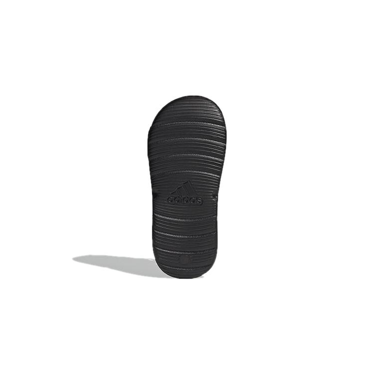 New Adidas Swim Sandal Anti-Slip And Wear-Resistant Lightweight Children's Sandals Black Orange Children Aged 3-7 Years Old FY8936