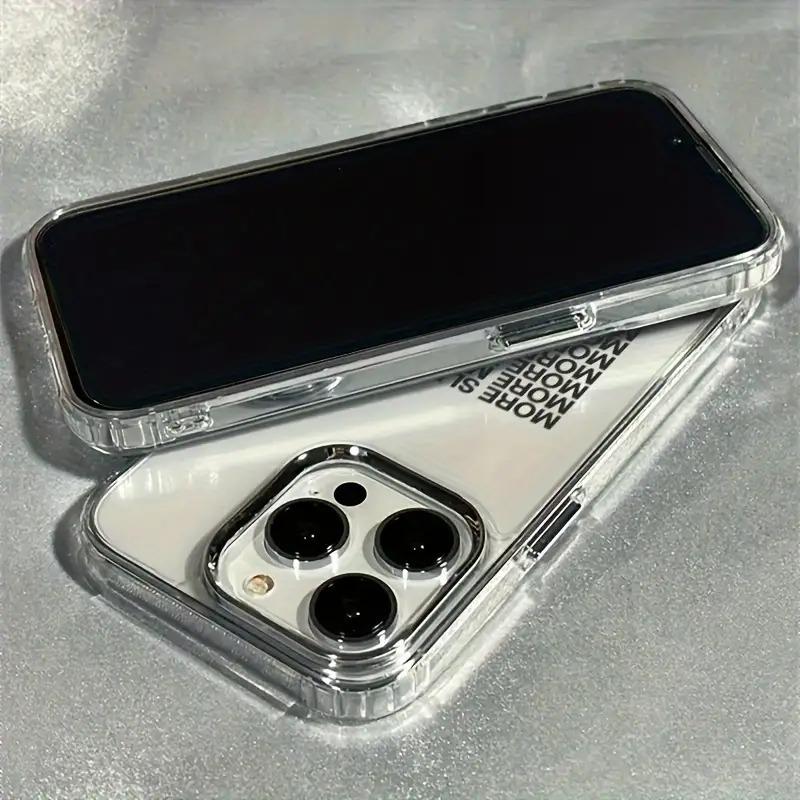 Minimalist Personalized English Pattern Frame Phone Case For IPhone 17 16 16E 15 14 13 12 11 Pro Max Max Plus Cute INS Cover