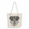 Geometric patterns print thick rope single-shoulder beach bag 7282 CLE