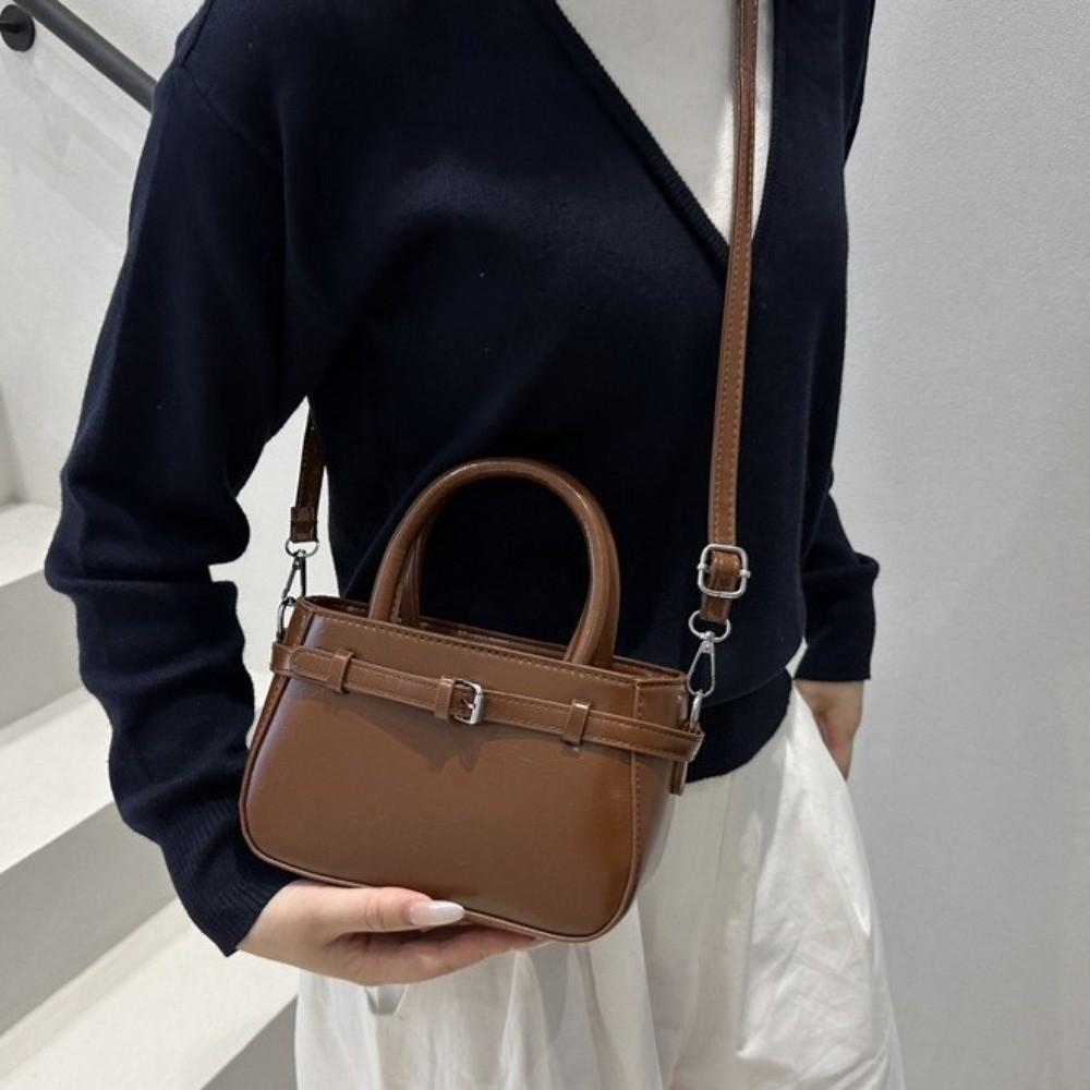 Small Size Small Square Bag PU Leather Shoulder Strap Crossbody Bag Casual Shoulder Bag For Girls