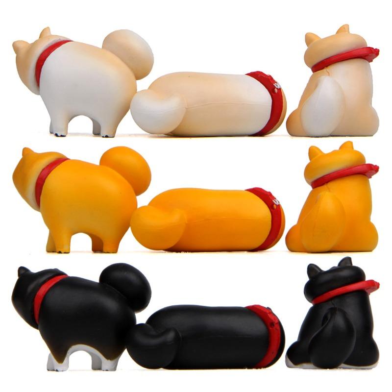Self-healing Warmth, Refusal To Leave Shiba Inu, Don't Want To Leave Shiba Inu Figurine Baking Landscape Figurine