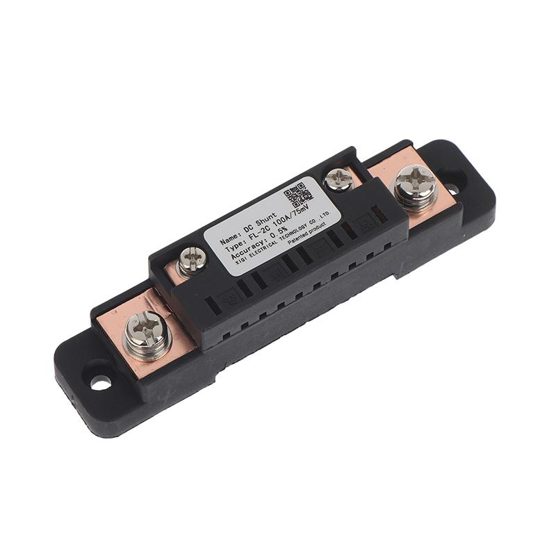Hot Sale FL-2C Shunt 10A 15A 20A 30A 40A 50A 75A 100A 75mV DC High Accuracy With Base Ammeter Current Shunt Resistor