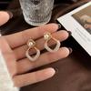 Large Retro 925 Pearl Earrings with Niche Ear Buckles for Women