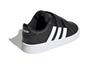 adidas Neo GRAND COURT Low Top Skateboard Shoes Black White Infant And Toddler EF0117