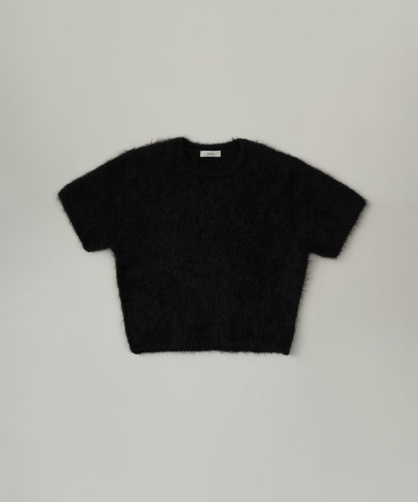 THERYE Alpaca Half Sleeve Knit(Black)