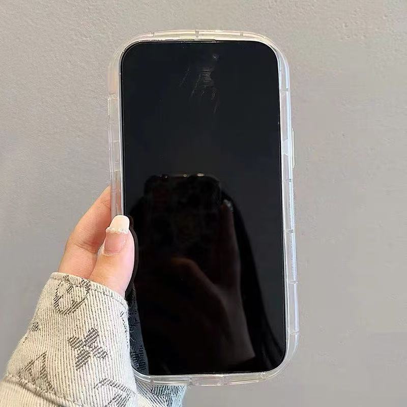 Curved edge is suitable for iphone17promax mobile phone case 11 transparent Apple 16 anti-drop 14pro Japan and South Korea 13/15