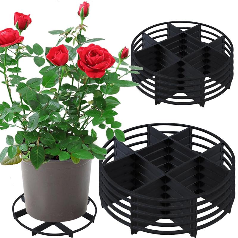 3/1PC Mesh Pad for Flower Pot Reusable Plastic Anti Rotting Root Saucer Durable Support for Indoor Balcony and Garden Plants