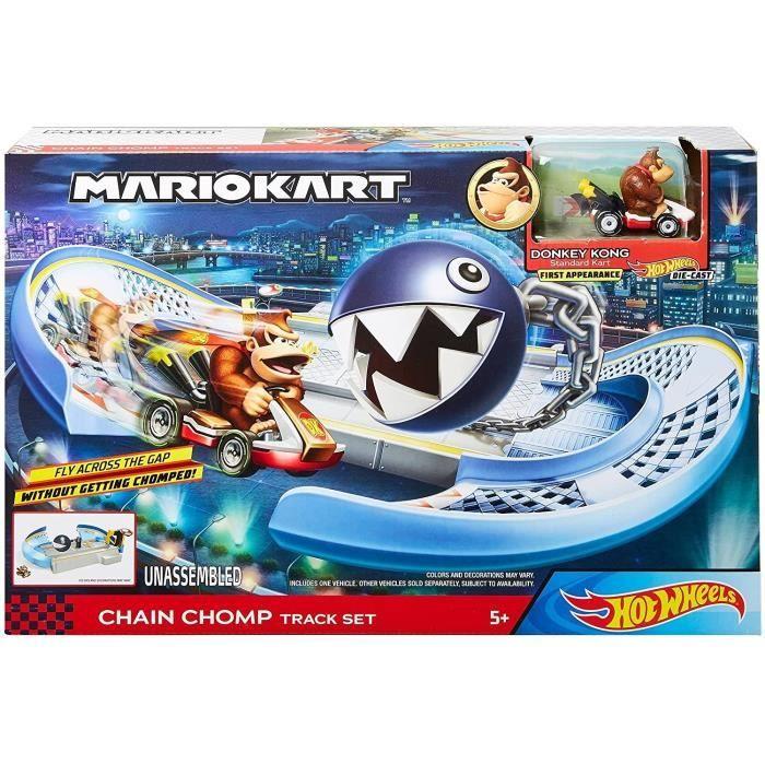 Set de piste - HOT WHEELS - Chain Chomp Track Set - Couleur bleue - Pour enfants à partir de 4 ans - Intérieur