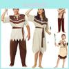 Elegantes Damen Quasten Inderkostüm Authentisches Native America Halloween Outfit