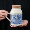 Ru Kiln Retro Ceramic Tea Set with Stewing Pot & Mug