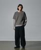 HOOVES Cutoff Layered Sweatshirt [Brown]