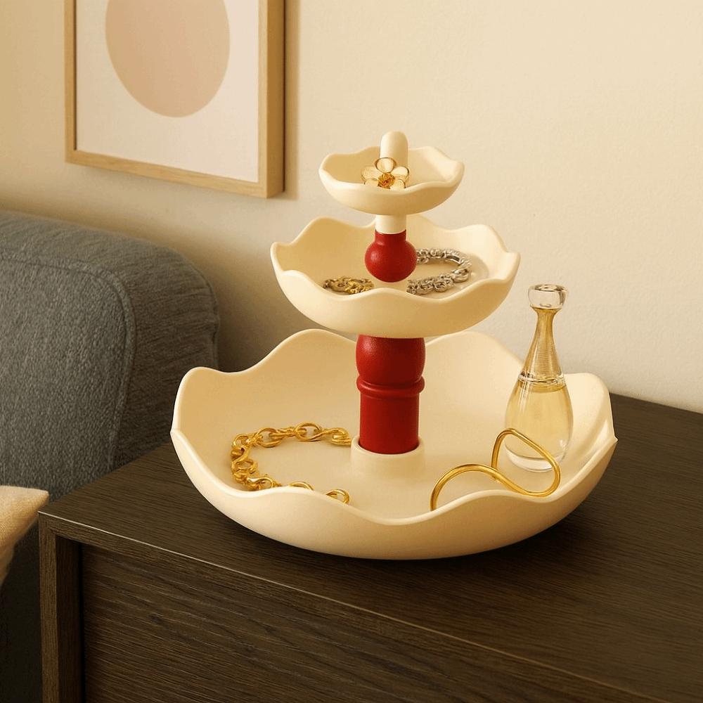 Anti Slip Jewelry Display Rack Large Capacity Desktop Storage Box Jewelry Key Holder  Office