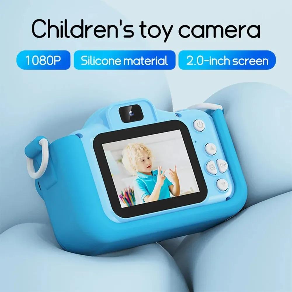 Digitala barnkameror Leksaker Mini Barnkamera 1080P HD 8x Zoom Dubbelkamera Pojkar Flickor Födelsedagspresenter Utomhusfotograferingsleksak