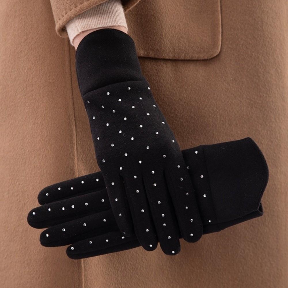 Fleece Lined Winter Gloves Touchscreen Women's Gloves Fashion Cycling Gloves Winter