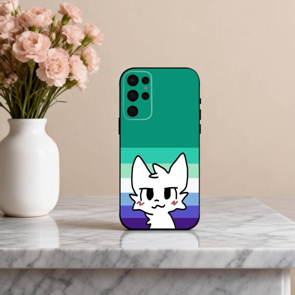 1PC C-Cute B-Boykisser -R Phone Case For Samsung S25,24,23,22,30,21,10,9,Ultra,Plus,Lite,FE,4,5 G Soft Black Case