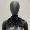 Colorful Real Feather Shawl Great for Halloween Cosplay Evening Party for Ladies Photography Capelet Adjustable Size