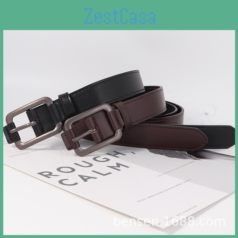 Black Cool Edgy Jeans Belts Student Waistband Adjustable Length Adult Young