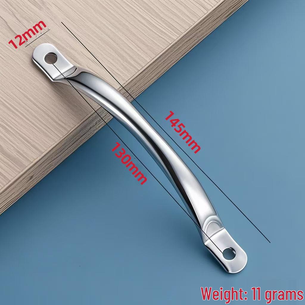 Curved Stainless Steel Handle for Cabinet, Drawer, or Door
