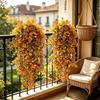 Plastic Artificial Eucalyptus Leaf Vine UV Resistant Faux Eucalyptus Leaf  Wedding Party Decor