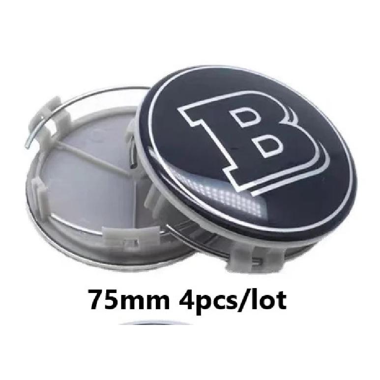 3 Types of Bases 75mm Wheel Hub Center Cap for BRABUS W203 W204 W205 W206 W117 W124 W212 W166 W176 W177 GLA GLC CLA CLS Hubcap