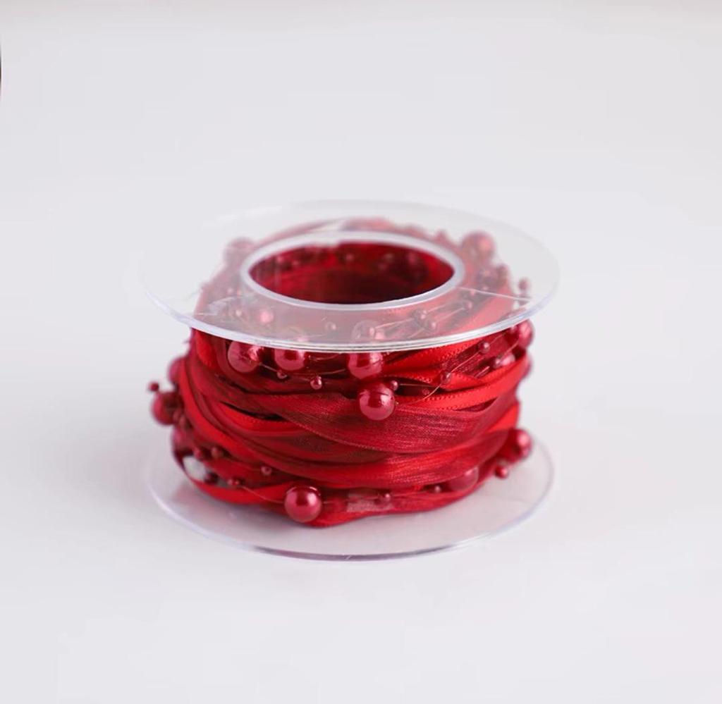Beaded Yarn & Pearl Ribbon Handwoven Flower Shop Supplies and Accessories
