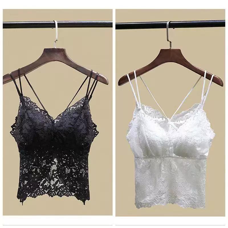 Lace Backless Camisole for Women, Summer Outerwear and Innerwear with Built-In Bra Pads, 2025 New Style Base Layer