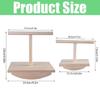 Standing Chewing Toy Hammock Small Bird Play Stands Wood Gym Stand Ladder for Healthy Development