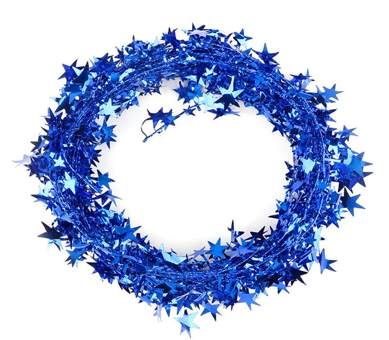 2 Stück Festival Fünfeckiger Sternförmig 7,5 Meter Drahtschleife Dekoration Weihnachtsbaum Heim Atmosphäre Party Spaß Dekoration