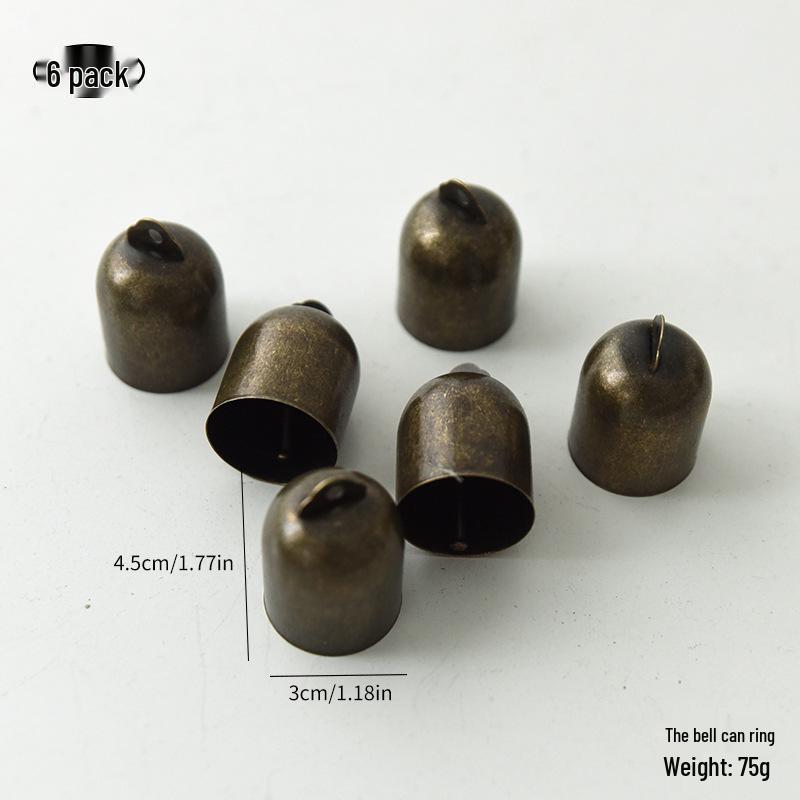 Retro Bronze Eichelstern Eisen Glocke Anhänger - Weihnachtsbaum Dekoration