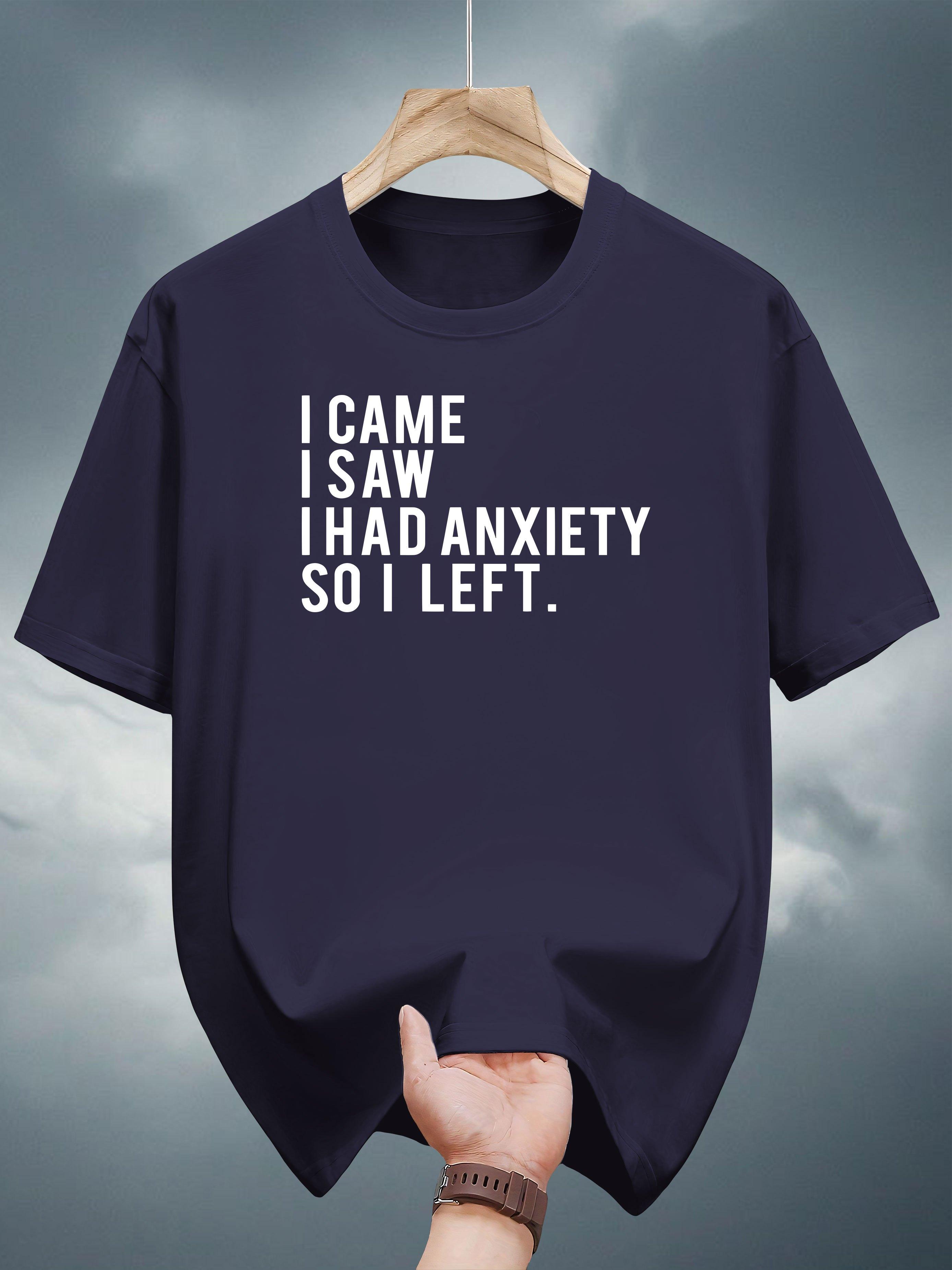 

100% Cotton Casual Short Sleeve T-shirt - I CAME SO I LEFT Print XXXXL