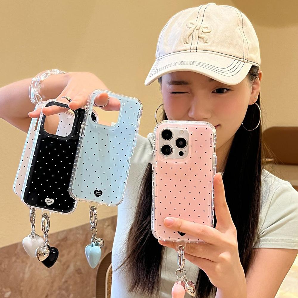 Custodia per telefono a pois onda Ins Giappone Corea per Oppo Reno13 Reno12 Reno11 Reno10 Reno8 Reno7 Reno6 Z F T Pro 4G 5G Texture Piuma