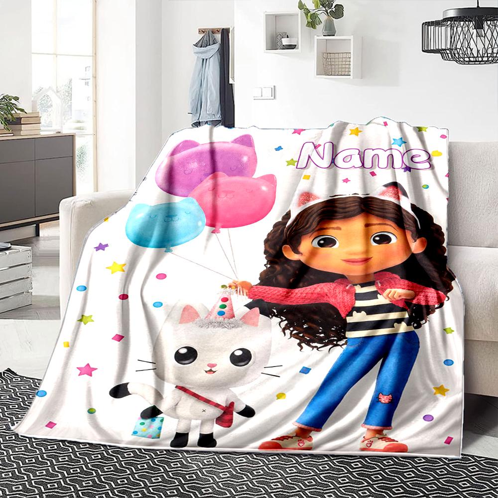Custom Name Fantasy World Adventure Party Blanket For Couch Bed Plush Cozy Fuzzy Blanket Super Soft Warm Blankets For Fall And Winter 0916233