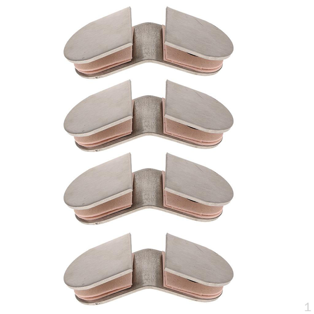 

4 шт., кронштейн для держателя полки из нержавеющей стали, 6–10 мм, 135°