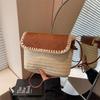 Casual small bag women's new fashion messenger bag spring and summer versatile seaside vacation woven straw bag